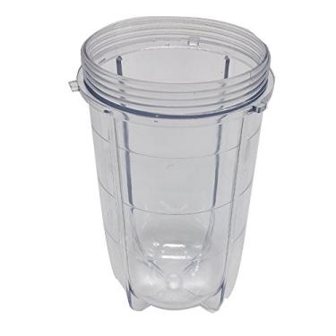 Imagem de (1 copo alto de 470ml) - 1 pcs 470ml copo alto de reposicao se encaixa no espremedor liquidificador Magic Bullet original (copo alto de 1, 470ml)