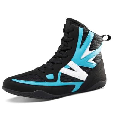 Imagem de Sapatos de boxe masculinos e femininos respiráveis para luta livre antiderrapante tênis de luta livre masculino juvenil para treinamento, Verde, 8.5 Women/7.5 Men