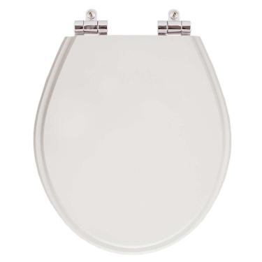 Imagem de Assento Sanitario Poliester Com Amortecedor Ravena Cinza Para Vaso Deca