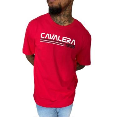 Imagem de Camiseta Masculina Cavalera Comfort Fast Logo Vermelha