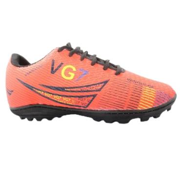 Imagem de Chuteira Society Vangucce Costurada Unisex Cor:Laranja;Tamanho:43