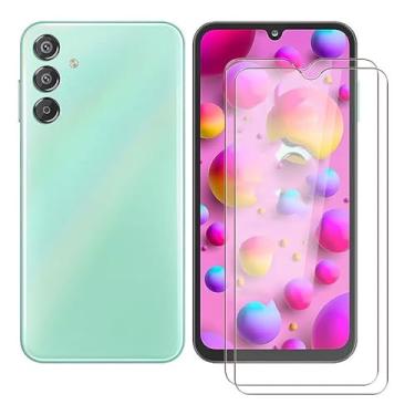 Imagem de Ikiiqii Protetor de tela para Samsung Galaxy M15 5G (6,4 polegadas) (pacote com 2), dureza 9H, vidro temperado HD, antiarranhões, película protetora antiimpressões digitais para Samsung Galaxy M15 5G