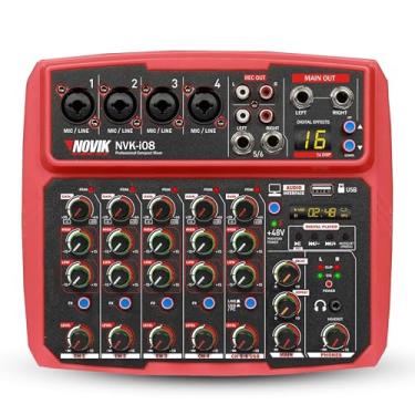 Imagem de Mesa de Som Analógica Novik NVK-i08BT 8 Canais Com Interface
