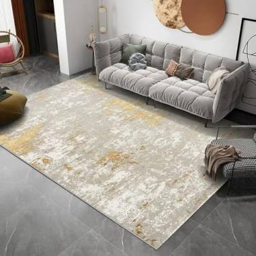 Imagem de Decoração abstrata para casa, carpete leve, luxuoso, sala de estar, tapete moderno, cabeceira, tapete antiderrapante, escritório, sofá, área, H, 200 x 290 cm, 78,7 x 114 pol.