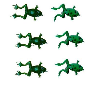Imagem de Isca Artificial Sapo/Perereca Frog Com 6 Unidades - Maruri