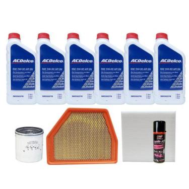 Imagem de Kit Troca De Óleo Gm Captiva 3.6 2008-2012 Gasolina - 6LT Acdelco + Hi