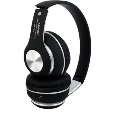 Imagem de Fone De Ouvido Sem Fio Preto Headphone Com Microfone Barato - lehmox