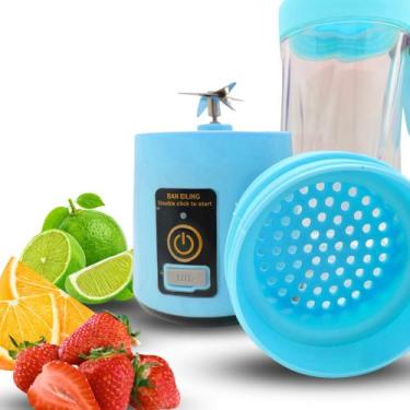 Imagem de Mini Liquidificador Portátil USB - Mixer - Kapbom, Azul, Bivolt