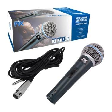 Imagem de Microfone Px-58a Dinâmico Cardióide E Unidirecional Original - PIX
