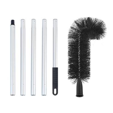 Imagem de DimyFew Escova de Limpeza de Calhas, Ferramenta de Limpeza de Proteção, Ferramenta de Remoção Fácil Reutilizável, Ferramenta de Cobertura para Janelas, Calhas, 168cm