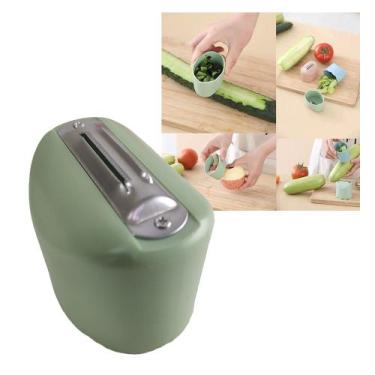 Imagem de Descascador Fatiador Fruta Verdura Legumes Vegeral Cozinha Aço Inoxida