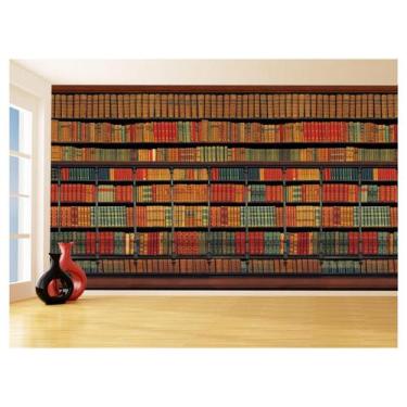 Imagem de Papel De Parede 3D Estante De Livros Fundo Vídeo 3,5M Est01 - Você Dec