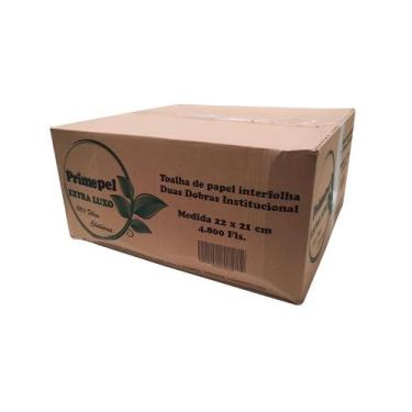 Imagem de Papel Interfolha Extra Luxo 4.800 Folhas Branco - Primepel