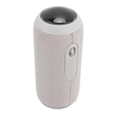 Imagem de Alto-falante Sem Fio, Alto-falante Pequeno Portátil Elegante Com Microfone Embutido, Reprodução Direta de Música, Som HD de 2x7W para Acampamento (Cinza)