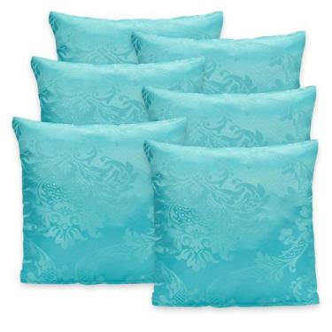 Imagem de 6 Capas Almofada C/ Zíper 40cmx40cm Jacquard Adamascado Luxo - rafalor