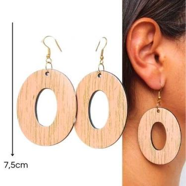 Imagem de Brincos grandes  femininos  estiloso e praiano vintage - loop variedad