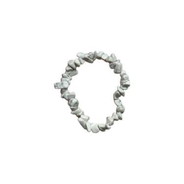 Imagem de  Pulseira de Pedra Natural Howlita - Calma e Paz - Sol de Lotus