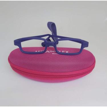 Imagem de Óculos infantil Miraflex New Baby 1 OM Açaí Roxo de 3 a 6 anos tam 39