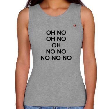 Imagem de Regata Feminina OH NO! - Foca na Moda, Cinza, GGG