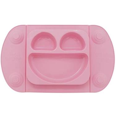Imagem de Mimo Style Prato de Silicone Portátil para Bebê Rosa com Ventosas Fixadoras, Compatível com Cadeiras de Alimentação Alta Higiênico e Livre de BPA - Para uma Refeição Organizada e Livre de Bagunças