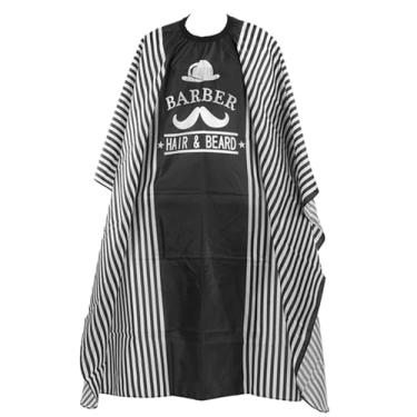 Imagem de Capa de Barbeiro, Capa de Corte de Cabelo Capa de Corte de Cabelo Profissional Unissex Capa de Salão de Beleza Avental de Cabeleireiro Com Decote Ajustável para Tingimento de