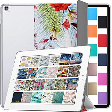 Imagem de iPad 9,7 polegadas 5 geração 2017 6 geração 2018 [iPad 5ª 6ª edição] A1893 A1822 A1954 MRJN2LL/A MR7G2LL/A MR7F2LL/A MP2F2LL/A Capa impressa com parte traseira rígida fosca translúcida - pássaros e
