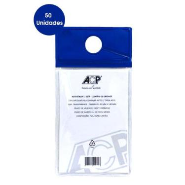 Imagem de Crachá Identificador para Automóvel Acp - Escolha cor, Azul