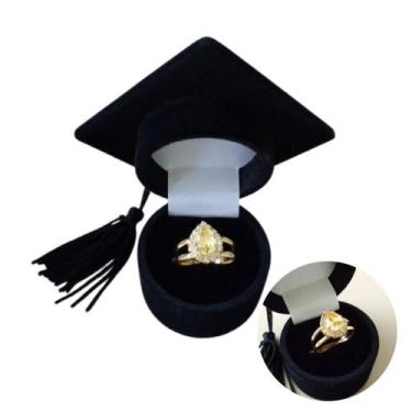 Imagem de Anel Formatura Curso Farmácia Banho ouro 18k Pedra Amarela - Gabby Lux