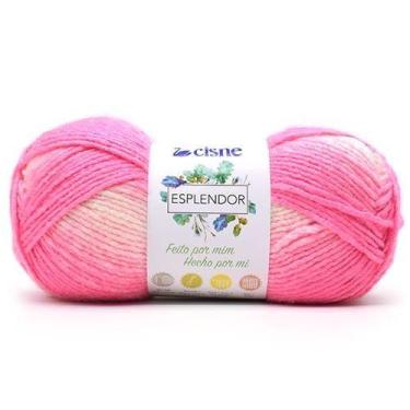 Imagem de Fio Cisne Esplendor 100g, 00117 MESCLA ROSA