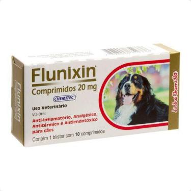 Imagem de Flunixin 20mg Anti-inflamatório Para Cães 10 Comprimidos - Chemitec