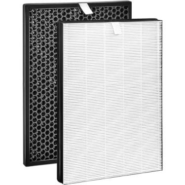 Imagem de Conjunto de filtros de substituição FY1413/40 Active Carbon e FY1410/40 HEPA compatível com purificador Phil-lips Série 1000 1000i, substitui AC1214 AC1215 AC1217 AC2729