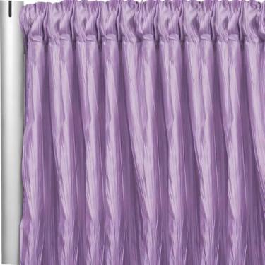 Imagem de Cortina de tafetá enrugada acordeão - 3 m x 137 cm | Painel de fundo | Lilás/glicínia vitoriana | 1 peça
