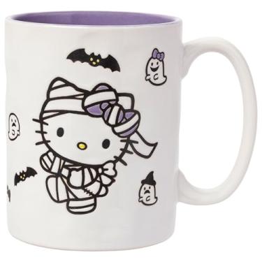 Imagem de Silver Buffalo Caneca de cerâmica Halloween Mummy Kitty Wax Resist 500 ml