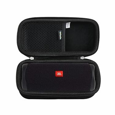 Imagem de Adada Estojo rígido de viagem para alto-falante Bluetooth portátil JBL Flip 5/6/7 impermeável (preto)