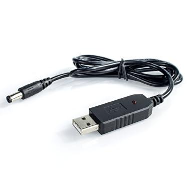 Imagem de BTECH Carregador inteligente USB (9-10,8V) Cabo transformador para BaoFeng, BTECH BF-F8HP, UV-82HP, UV-5R, UV-5X3 (CH-5, CH-8, etc. Compatível com base de carregador)