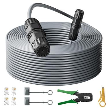 Imagem de AstroniSync Kit de extensão e reparo de cabos Starlink de 1,8 m, inclui cabo de 1,8 m e ferramentas de instalação completas, fácil de instalar, cabo de extensão à prova d'água e resistente ao gelo