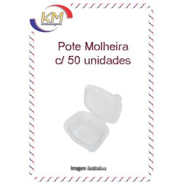 Imagem de Mini pote para molho 30ml c/tampa articulada - 50 unid - molheira, pot
