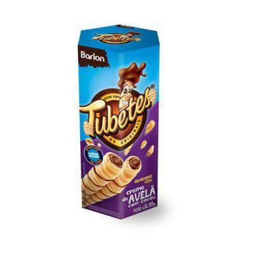 Imagem de Biscoito Wafer Barion Tubetes Creme de Avelã com Cacau Embalagem 50G