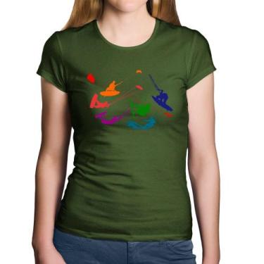 Imagem de Baby Look Algodão Kite Surf Freestyle - Foca na Moda, Musgo, M