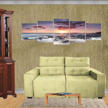 Imagem de Sofa Retratil E Reclinavel Metros German  - Beatriz Decor , ROSA, 2 Me