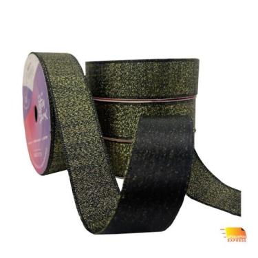 Imagem de Fita Cetim Lurex Acabamento 22mm - DECORAÇÃO  PRESENTES  LAÇOS  ARTESA