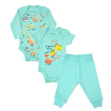 Imagem de Kit Roupa Bebê 3 Peças Body E Mijão Enxoval Maternidade - Patrulha Str