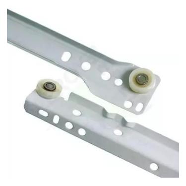 Imagem de Corrediça De Apoio Trilho Roldana 40cm - Par 1 Gaveta - Jomarca