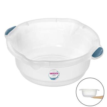 Imagem de Bacia Plástica 8,6 Litros Para Limpeza Casa Lavanderia Roupas Com Pega