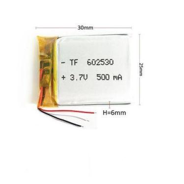 Imagem de 1 Peça 602530 3 Fios 3,7v 500mah 6mm X 25mm X 30mm - KMIG