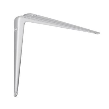 Imagem de Cantoneira Para Prateleiras Suporte L 20x25cm Branco 30kg - Multivisão
