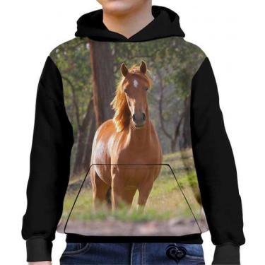 Imagem de Moletom de Cavalo Infantil UNISSEX Animal canguru - Alemark, 14