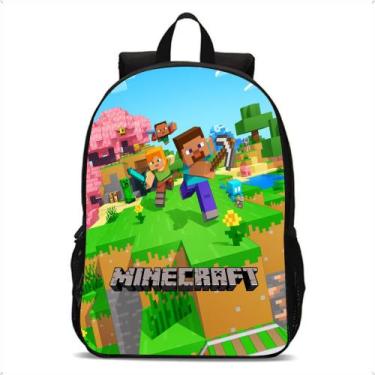 Imagem de Mochila Infantil Escola Game Minecraft De Costas Lançamento - Broome, 
