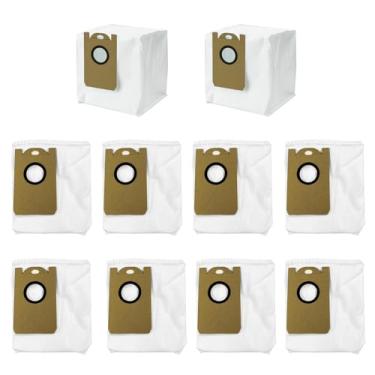 Imagem de Pacote com 10 sacos de pó compatíveis com Honiture Q6 Pro, AIRROBO T10, Laresar L6 Pro, Nova S1 Pro Robot Vacuum, acessórios de substituição
