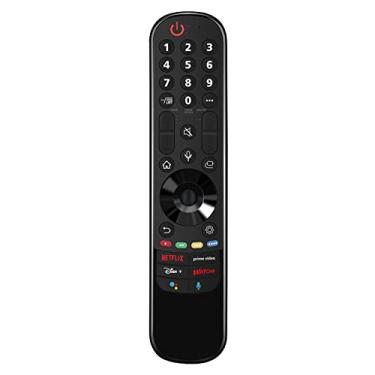 Imagem de AN-MR21GC Controle remoto substituto de pesquisa por voz inteligente para LG 2021 OLED TV G1 C1 A1 Series, QNED99 QNED90 Series, NANO99 NANO90 NANO85 NANO80 NANO75 Series, UHD TVs UP80 UP75 Series